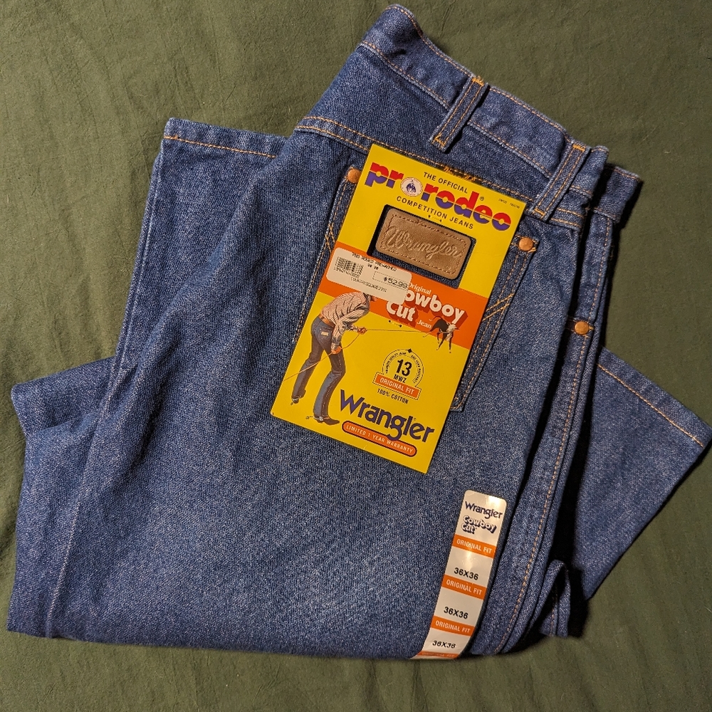 Wrangler pro rodeo cowboy cut jeans 36 x 36